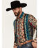 Image #2 - Wrangler Men's Checotah Southwestern Print Long Sleeve Pearl Snap Western Shirt, , hi-res