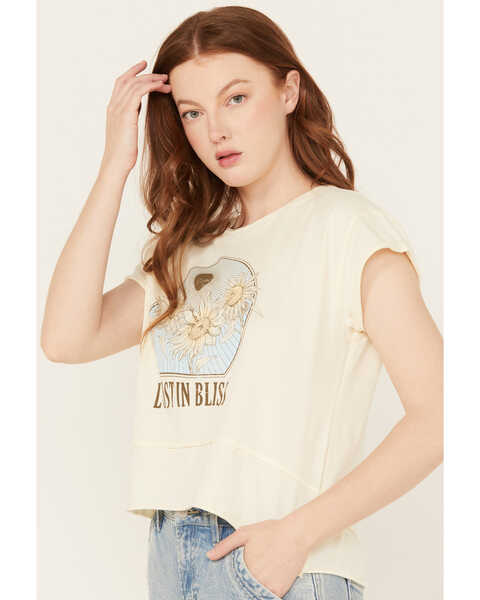 Image #2 - Cleo + Wolf Women's Lost in Bliss Tee, Cream, hi-res