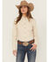 Image #1 - Shyanne Women's Striped Long Sleeve Button-Down Stretch Western Shirt, Sand, hi-res