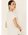 Image #5 - Cut & Paste Women's Bless This Mess Floral Graphic Short Sleeve Tee, Ivory, hi-res