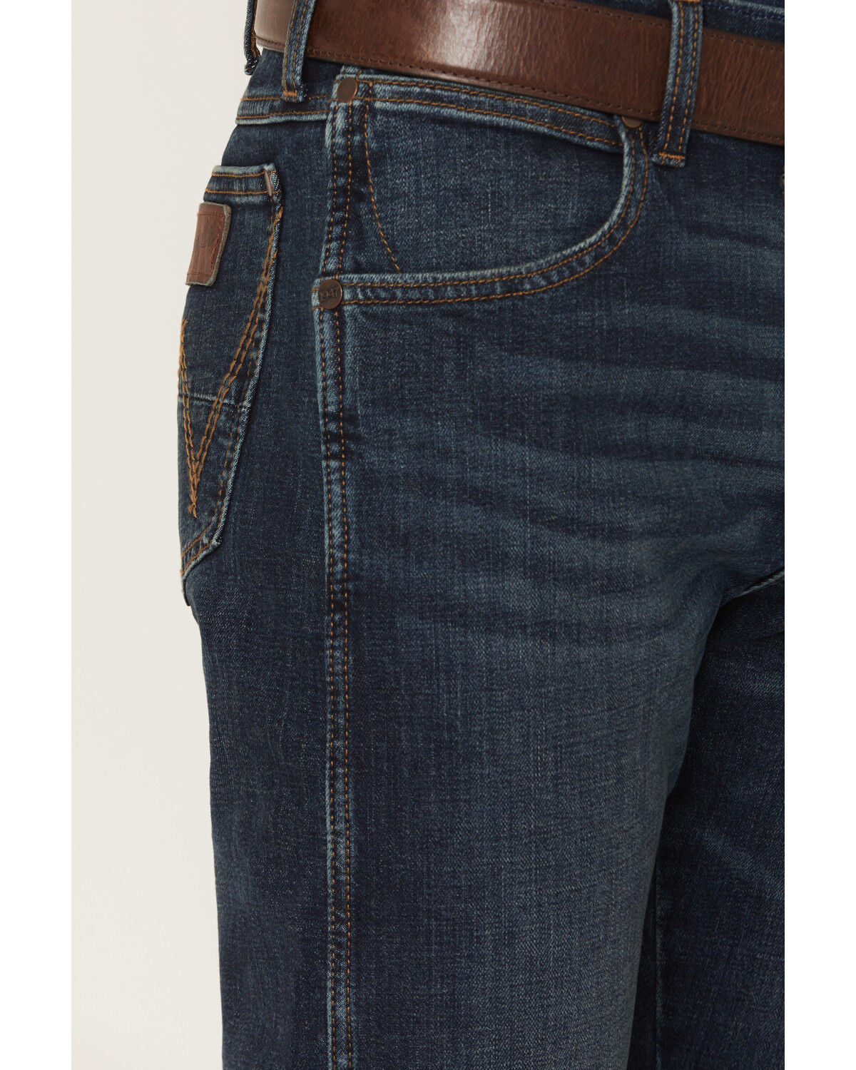 Image #2 - Wrangler Retro Men's 77MWZ Dark Wash Slim Bootcut Stretch Denim Jeans, Dark Wash, hi-res