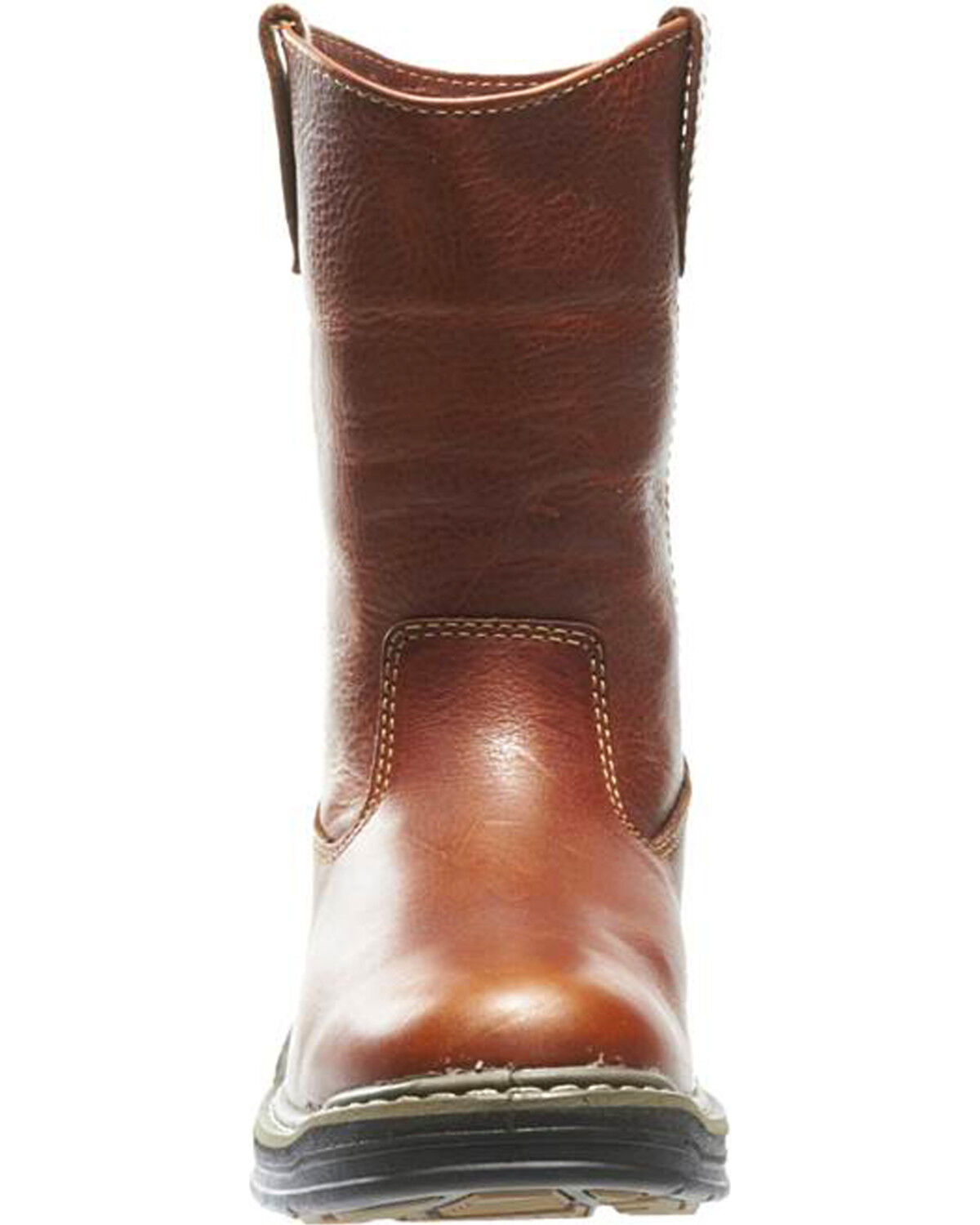 Image #4 - Wolverine Men's Raider Wellington Work Boots - Round Toe, Brown, hi-res