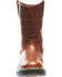 Image #4 - Wolverine Men's Raider Wellington Work Boots - Round Toe, Brown, hi-res