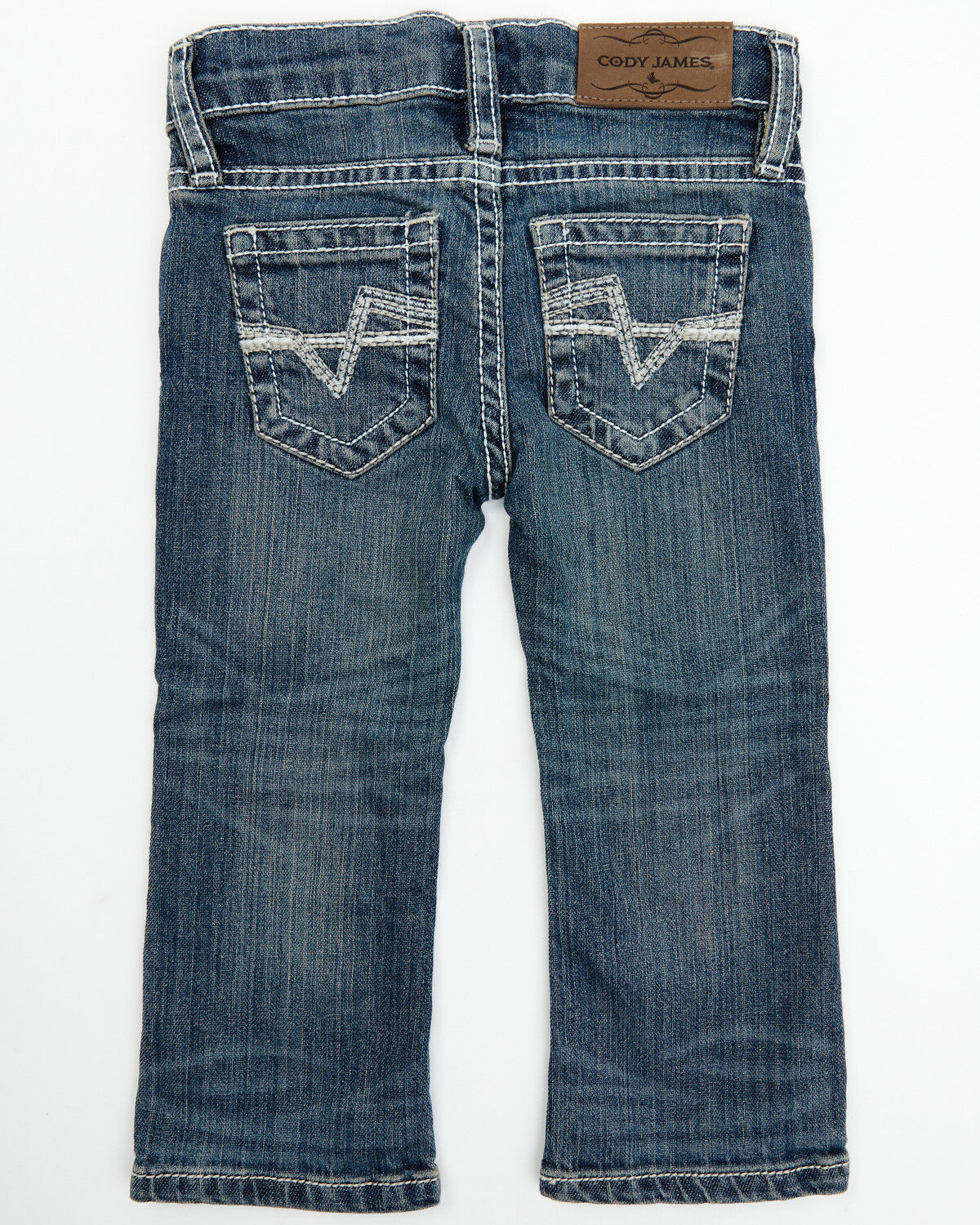 Image #3 - Cody James Toddler Boys' Stone Cold Wash Slim Boot Stretch Jeans - Infant & Toddler, Dark Medium Wash, hi-res