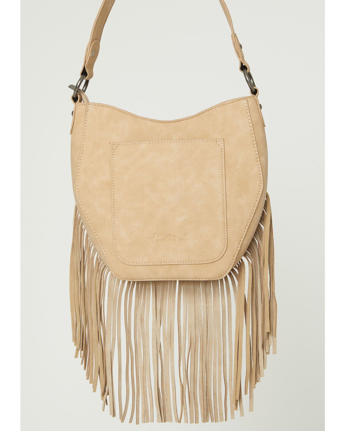 Image #3 - Montana West Women's Tooled Fringe Hobo Shoulder Bag, Tan, hi-res