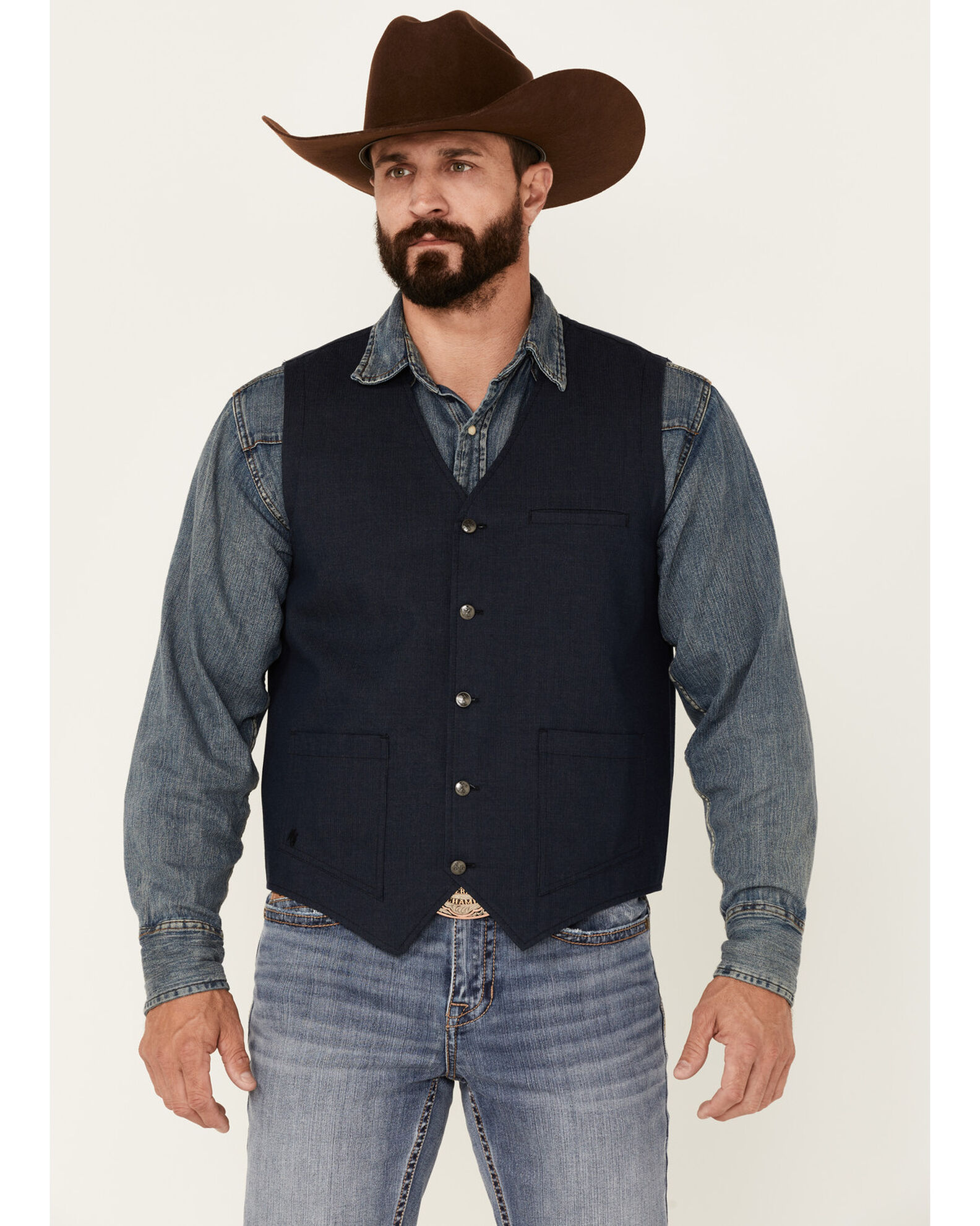 Cowboy vest for best sale men