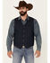 Image #1 - Moonshine Spirit Men's Saloon Textured Solid Button Down Western Vest , , hi-res