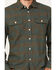 Brixton Men's Bowery Plaid Print Long Sleeve Button Down Flannel Shirt, Forest Green, hi-res