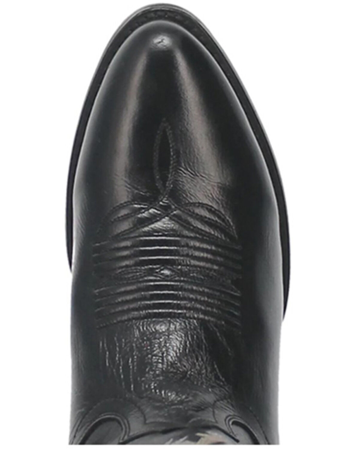 Image #6 - Dan Post Men's Mignon Western Boots - Round Toe, Black, hi-res
