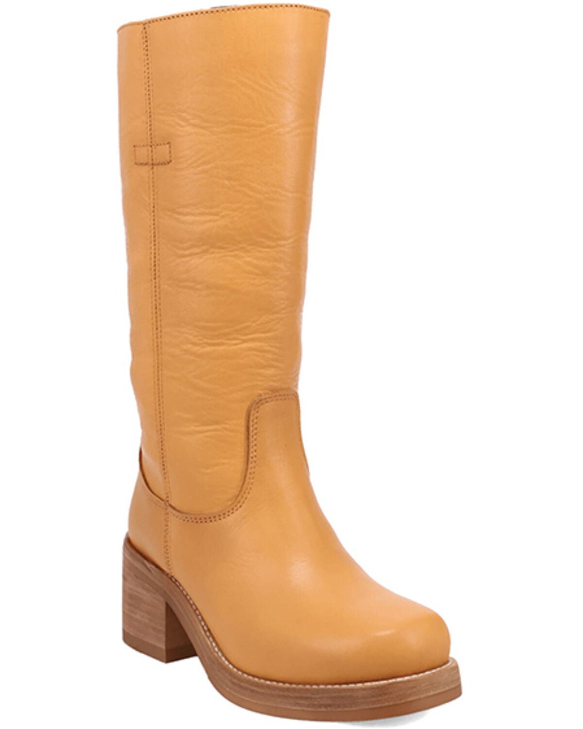 Dingo Women's Vagabond Tall Fashion Boots - Round Toe, Mustard, hi-res