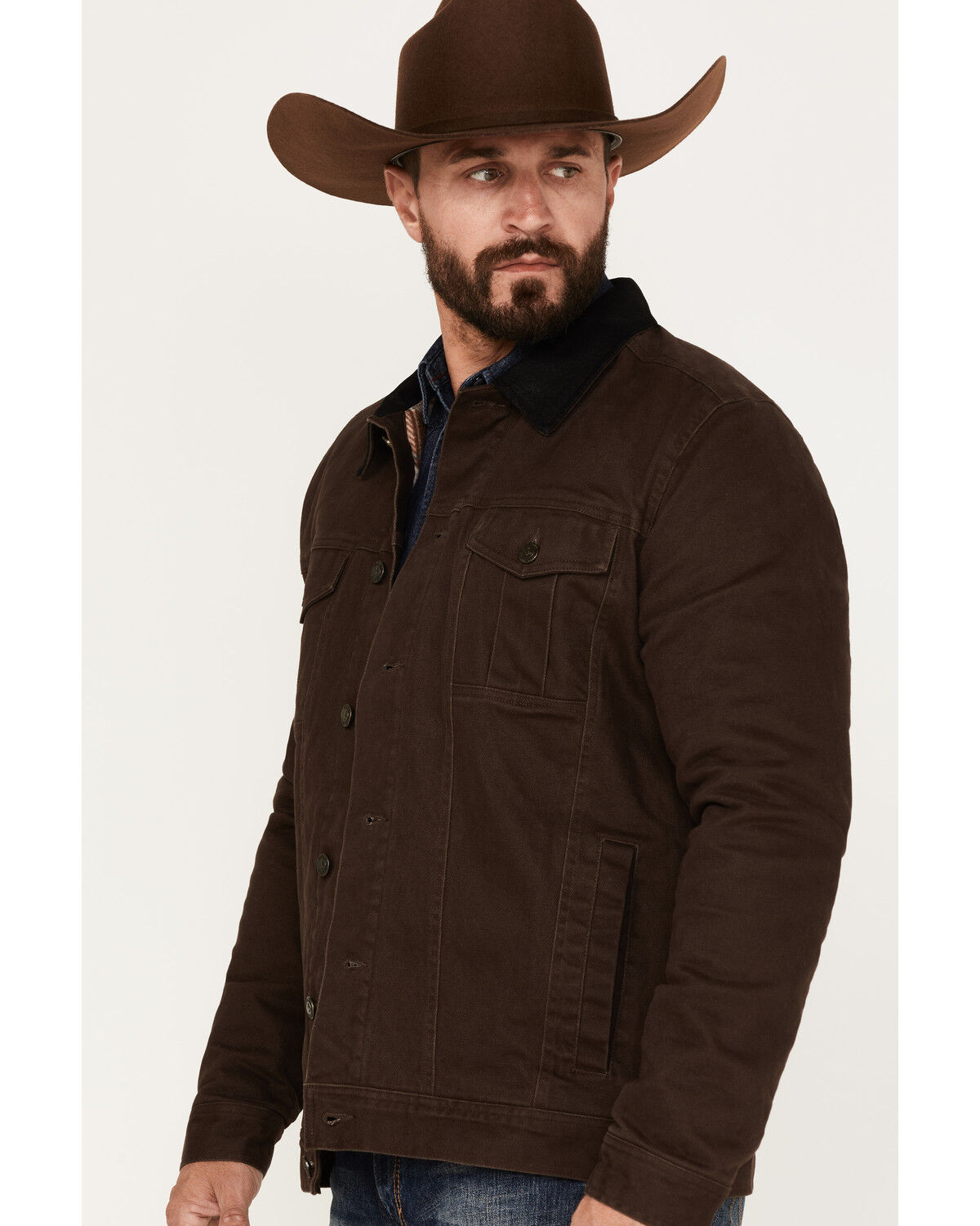 Image #2 - Cody James Men's Ozark Washed Rancher Jacket, Brown, hi-res