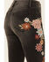 Image #4 - Driftwood Women's High Rise Farrah Neptune Floral Flare Jeans , Black, hi-res