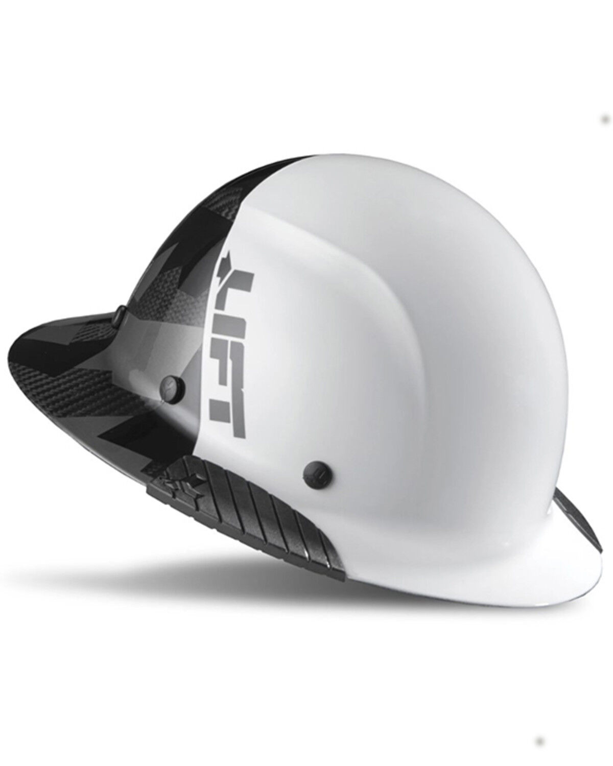 Image #1 - Lift Safety Dax Carbon ANSI-C, TYPE 1 Full Brim Hard Hat, White, hi-res