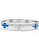 Montana Silversmiths Women's Cactus Reflections Opal Hinged Bracelet, Silver, hi-res