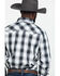 Wrangler Men's Grey Med Plaid Fashion Snap Long Sleeve Western Shirt , , hi-res