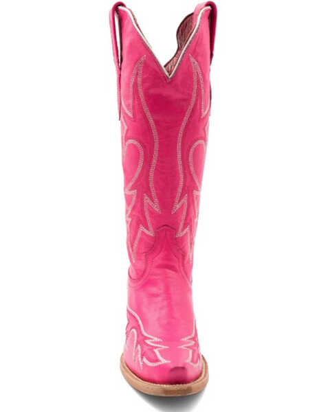 Image #4 - Ferrini Women's Scarlett Western Boots - Snip Toe , Hot Pink, hi-res