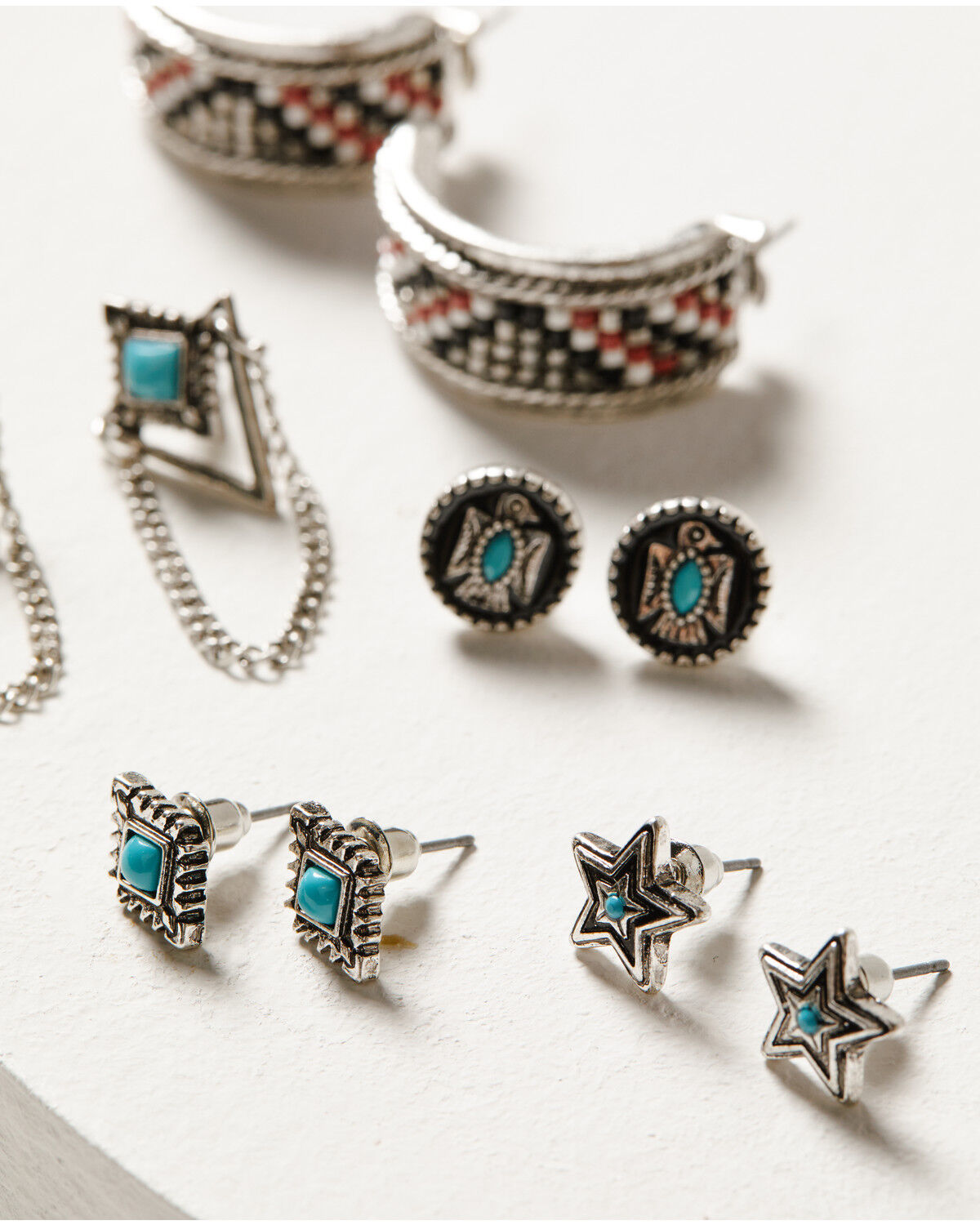 Image #2 - Idyllwind Women's Courtland Earring Set - 5-Piece, Silver, hi-res