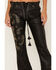 Image #2 - Boot Barn X Understated Leather Women's Rhinestone Studded Lace-Up Flare Leather Pants, Black, hi-res