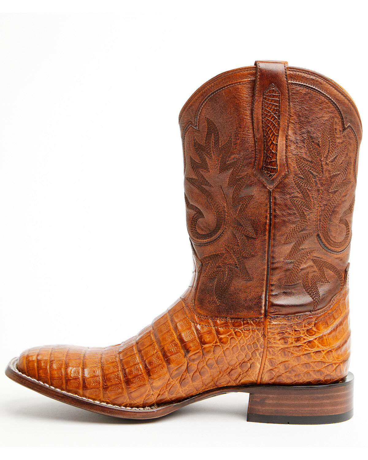 Image #3 - Cody James Black 1978® Men's The Hayward Exotic Caiman Belly Western Boots - Broad Square Toe, Cognac, hi-res