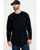 Image #1 - Hawx Men's FR Pocket Long Sleeve Work T-Shirt - Tall , Navy, hi-res