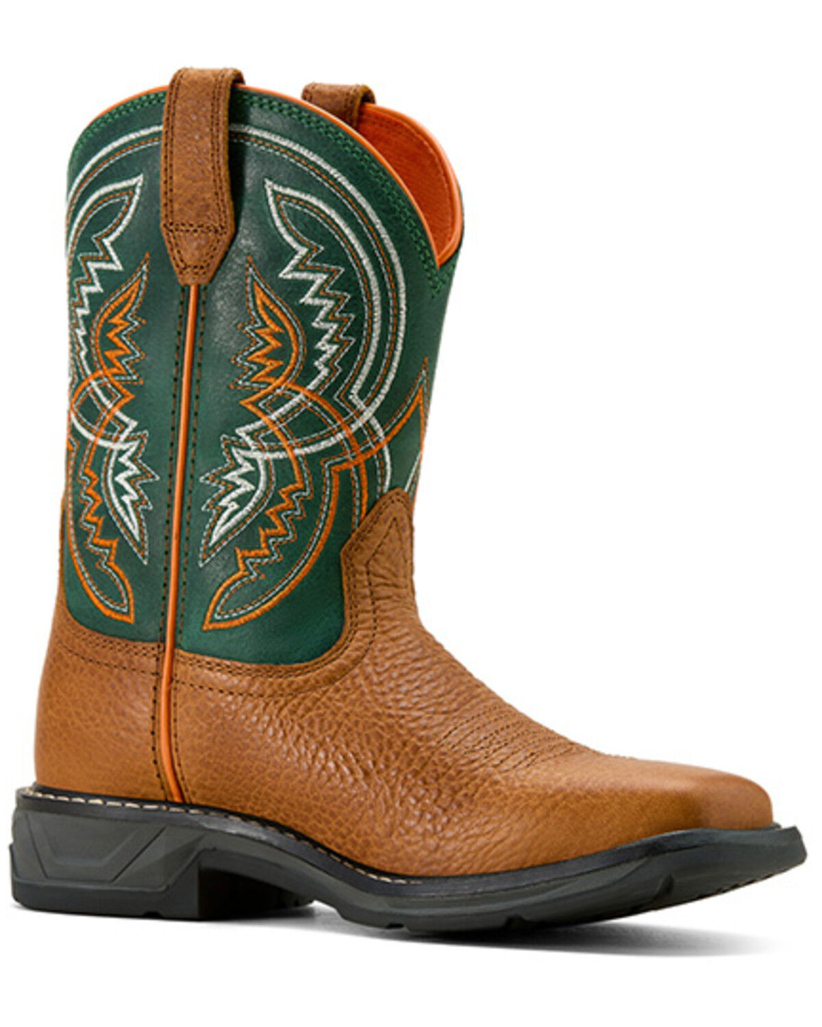 Image #1 - Ariat Boys' Workhog XT Coil Western Boots - Broad Square Toe, Tan, hi-res