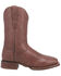 Image #2 - Dan Post Men's Milo Western Boots - Broad Square Toe, Brown, hi-res