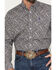 Image #3 - Cinch Men's Paisley Print Long Button-Down Western Shirt, Purple, hi-res