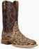 Image #1 - Dan Post Men's Exotic Pirarucu Western Boots - Broad Square Toe, Tan, hi-res