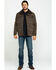 Image #6 - Cripple Creek Men's Enzyme Washed Storm Flap Sherpa Jacket, Chocolate, hi-res