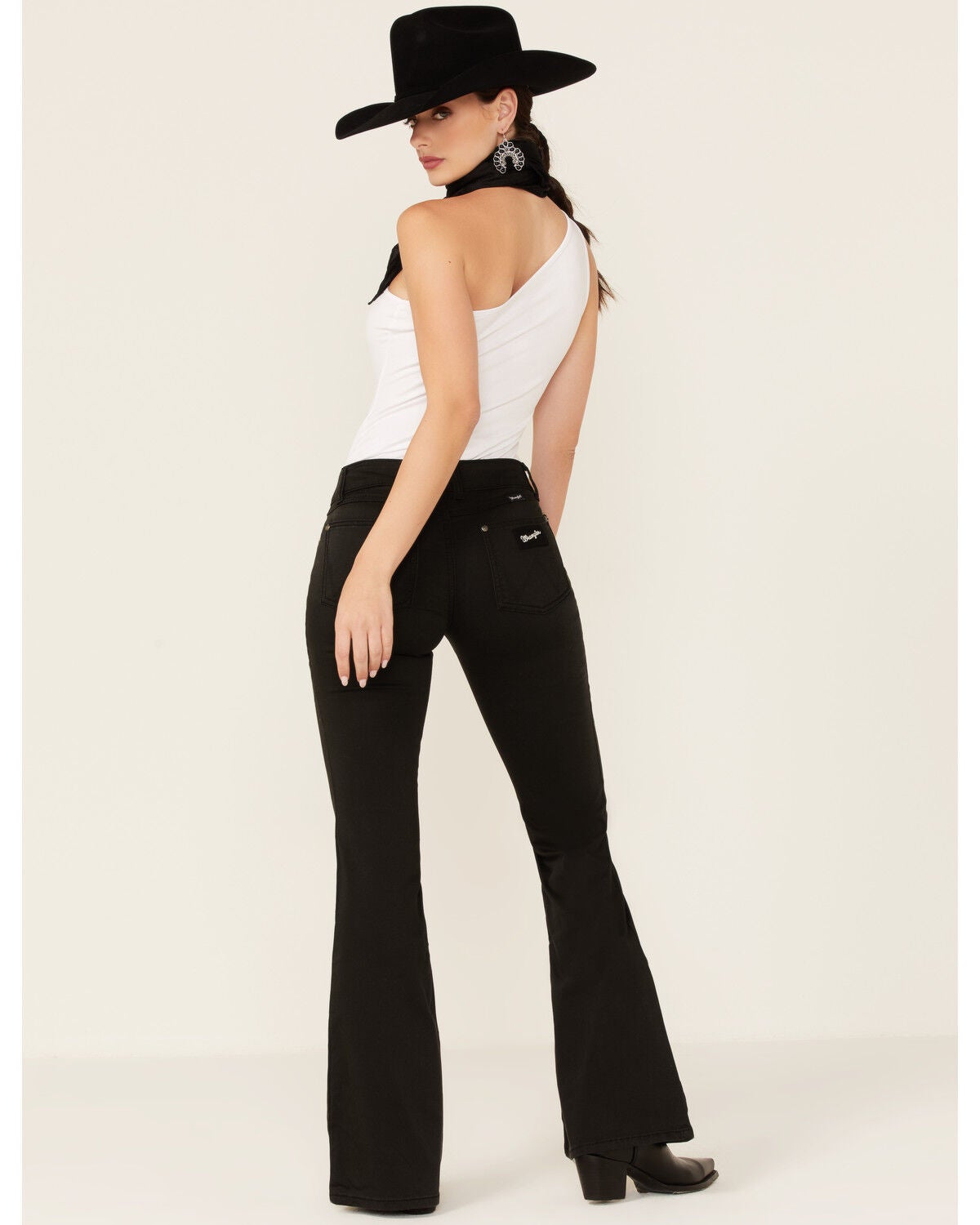 Mae Black Flare Leg Jeans 