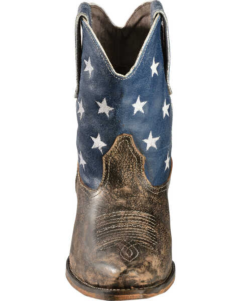 Image #7 - Roper Women's Americana Patriotic Boots - Snip Toe, Brown, hi-res