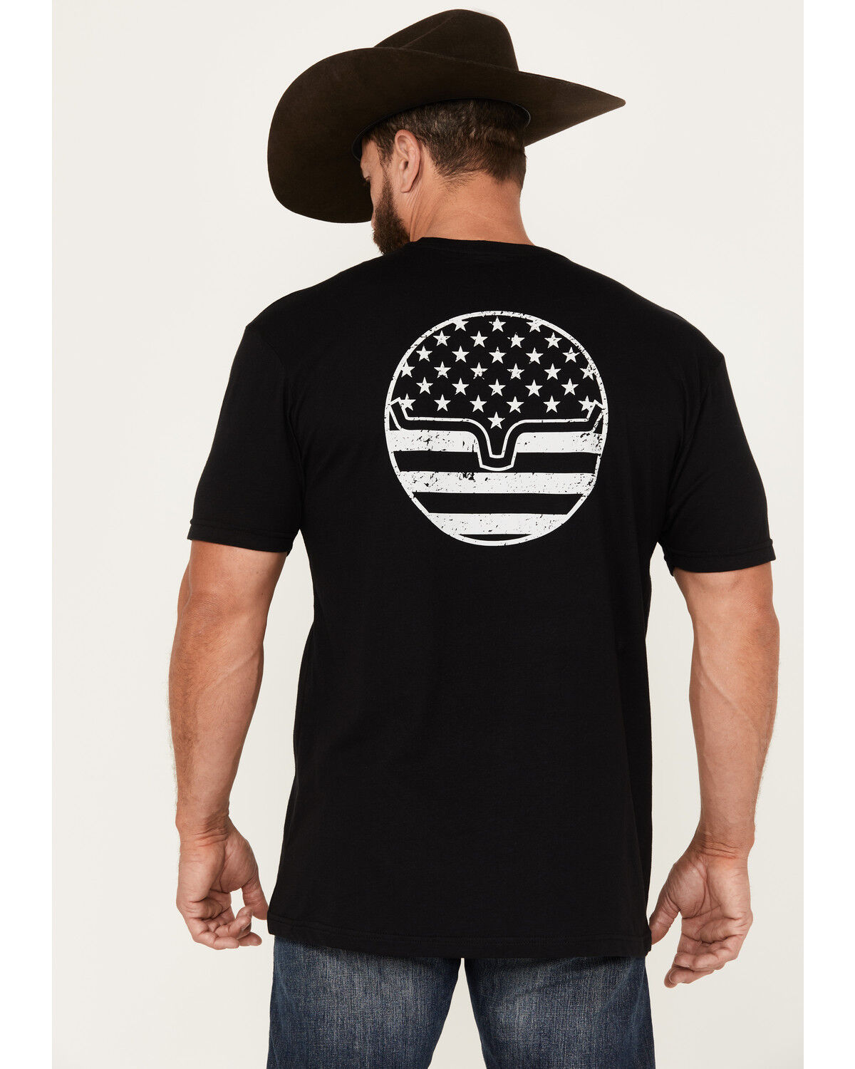 Image #1 - Kimes Ranch Men's American Bullseye Short Sleeve Graphic T-Shirt, Black, hi-res