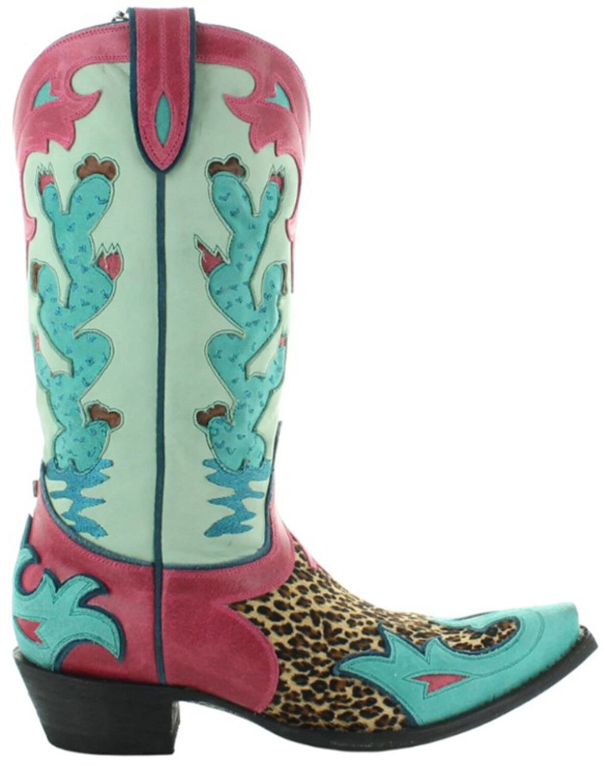 Image #2 - Double D Ranch Women's Desert Desperado Western Boots - Snip Toe, Green, hi-res