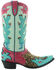 Image #2 - Double D Ranch Women's Desert Desperado Western Boots - Snip Toe, Green, hi-res