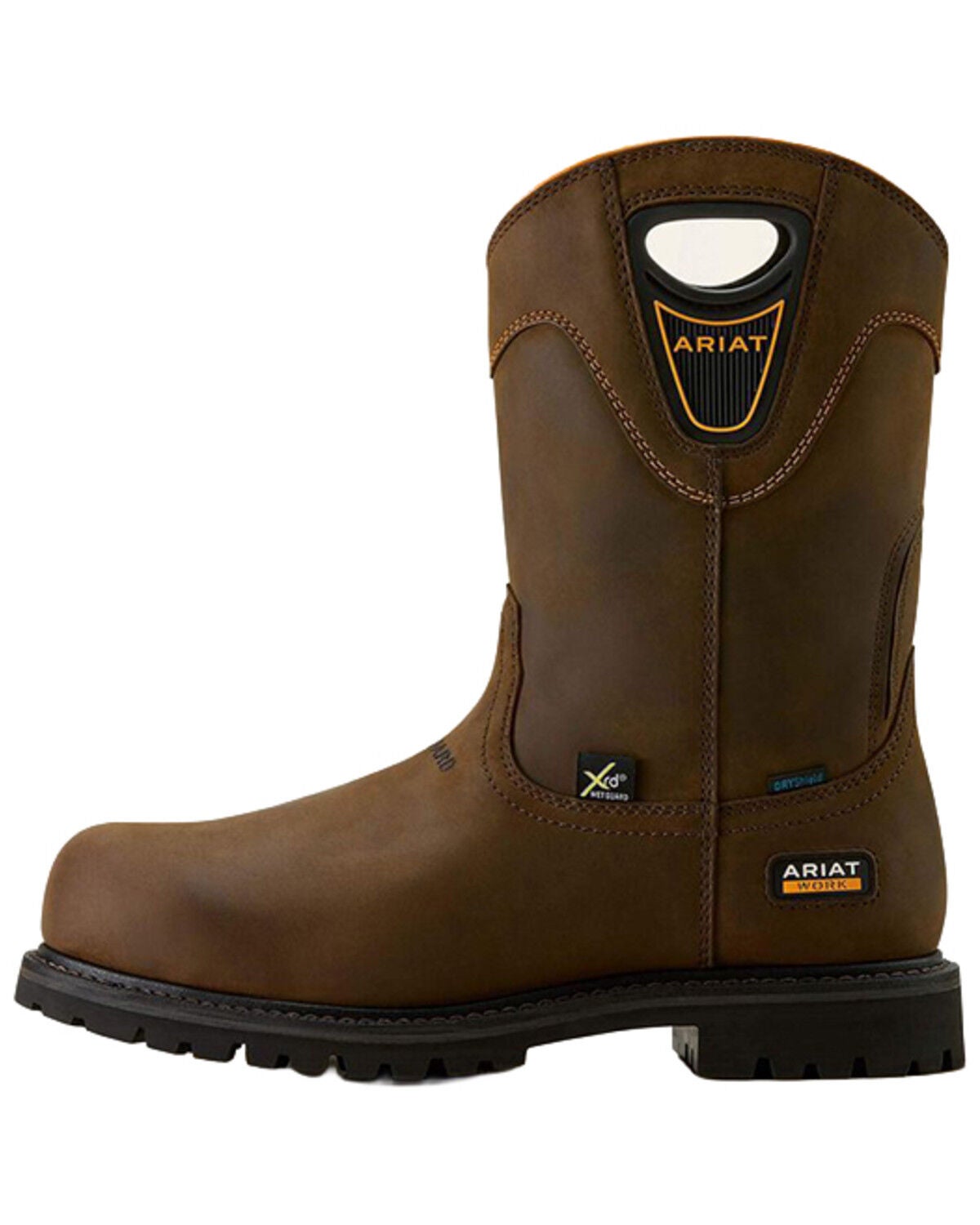 Image #2 - Ariat Men's Longview Shock Shield MetGuard Waterproof Work Boots - Composite Toe, Brown, hi-res