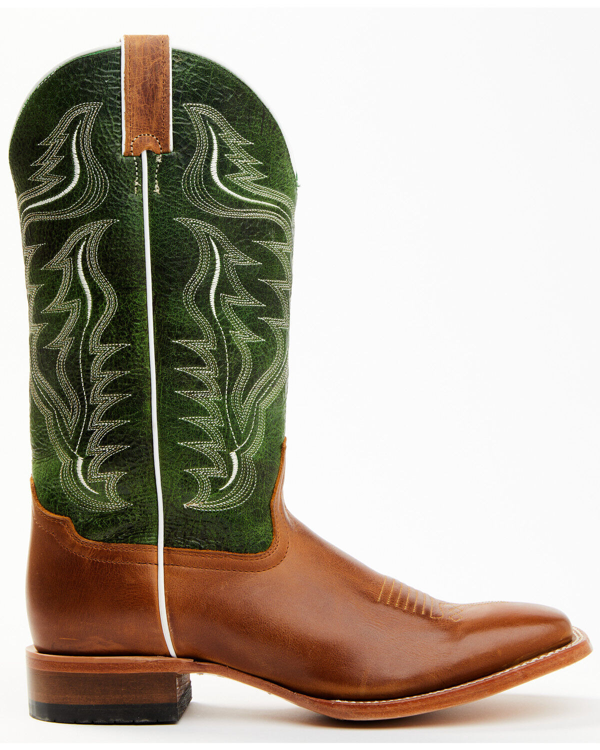 Image #2 - Cody James Men's Peridot Green Leather Western Boots - Broad Square Toe, , hi-res