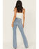 Image #4 - Idyllwind Women's Outlaw Light Wash High Rise Double Back Yoke Bootcut Super Stretch Denim Jeans, Light Wash, hi-res