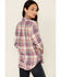 Flag & Anthem Women's Lydia Multi Plaid Long Sleeve Button-Down Western Core Shirt , Pink, hi-res