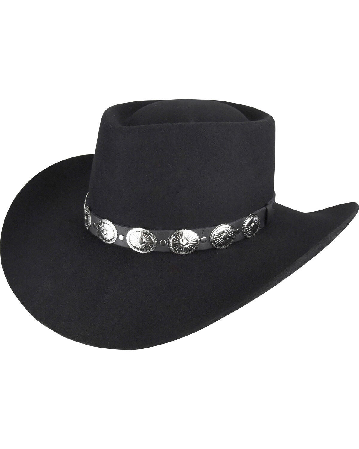 Bailey Women's Ellsworth Felt Western Fashion Hat, Black, hi-res