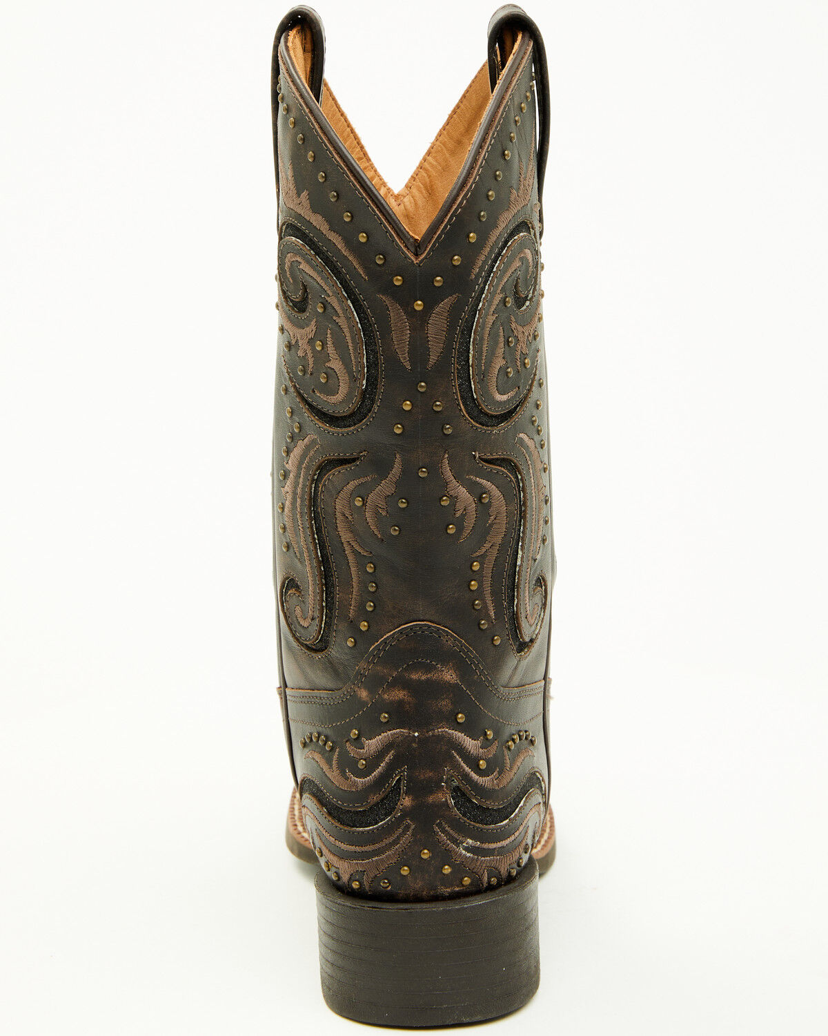 Image #5 - Shyanne Women's Greta Short Western Boots - Broad Square Toe, Brown, hi-res