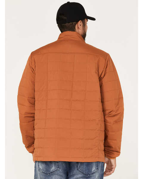 Image #4 - Brothers and Sons Men's Performance Lightweight Puffer Packable Jacket, Orange, hi-res