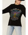 Image #2 - Cleo + Wolf Women's Day Dreaming, Day Drinking Graphic Thermal Pullover Sweatshirt, Black, hi-res