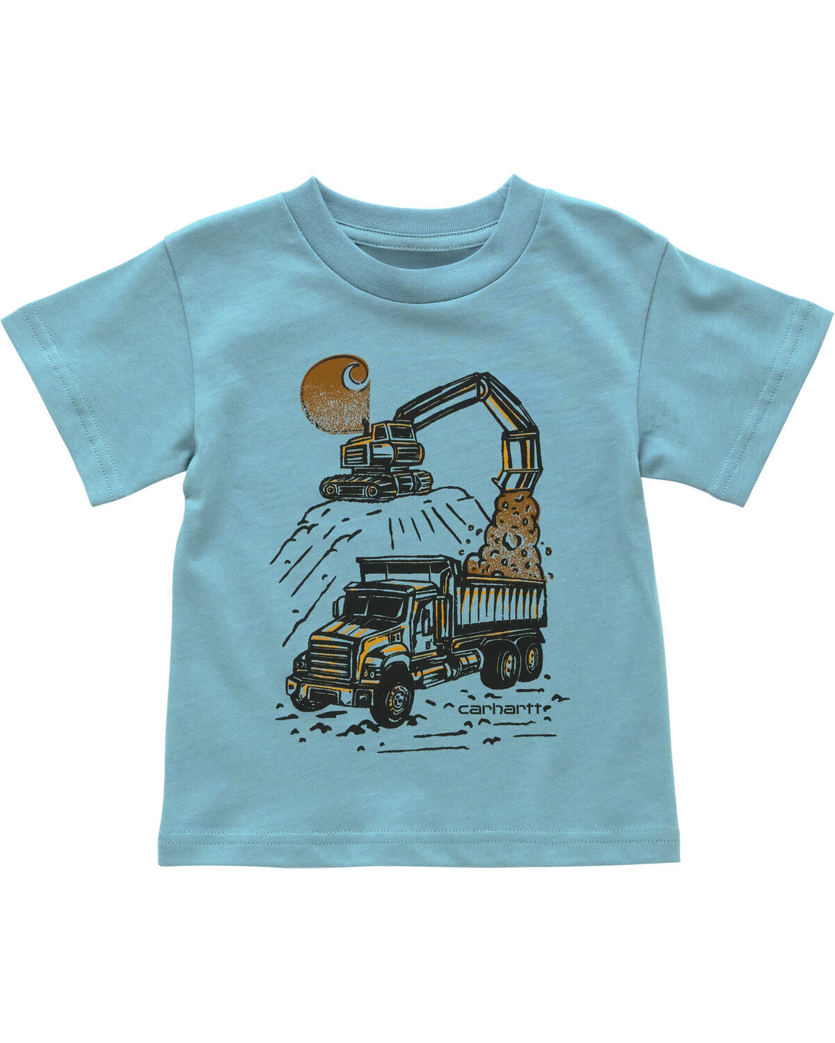 Image #1 - Carhartt Toddler Boys' Tractor Short Sleeve Graphic T-Shirt, Blue, hi-res