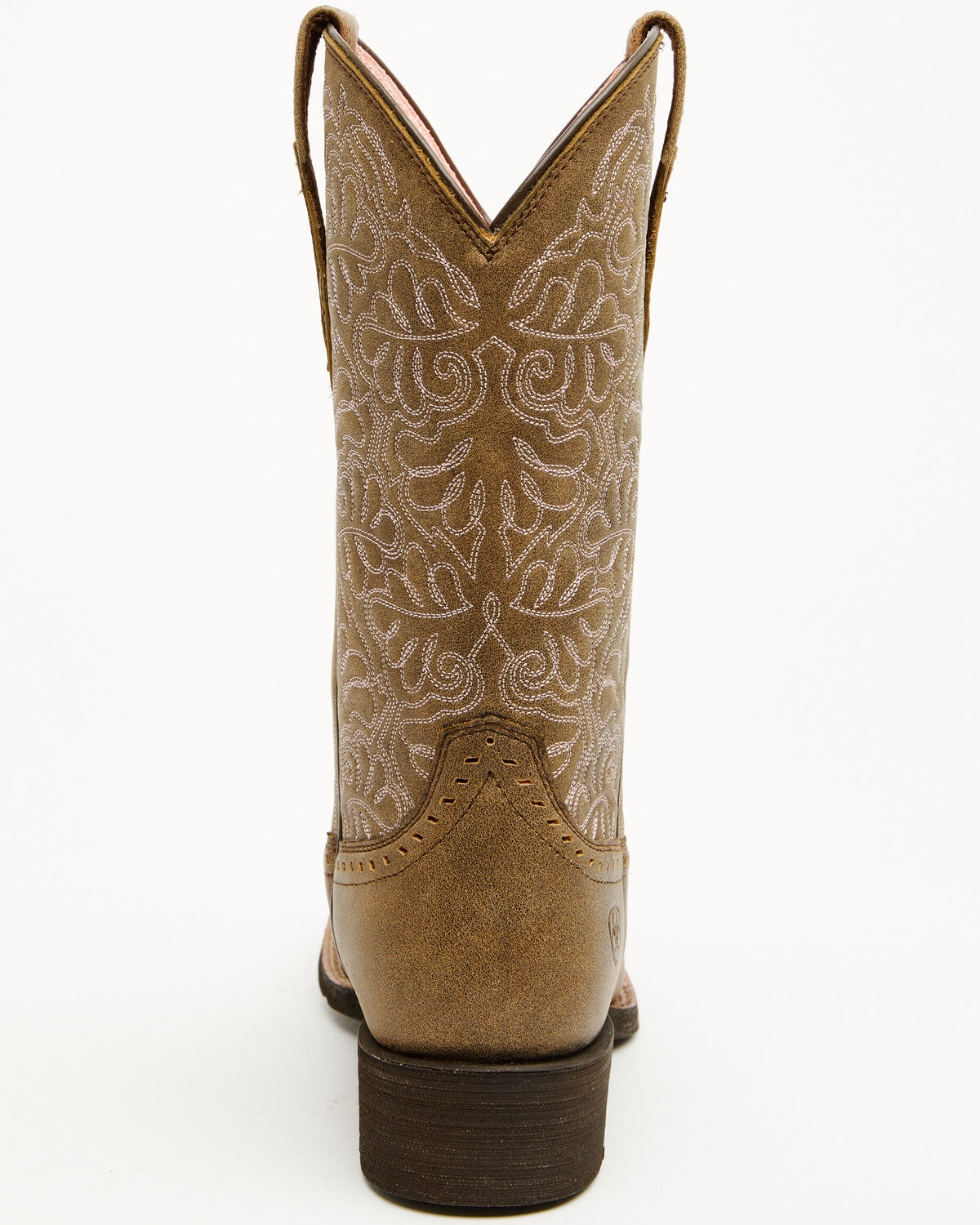 Image #5 - Ariat Women's Round Up Remuda Western Boots - Broad Square Toe, Sand, hi-res