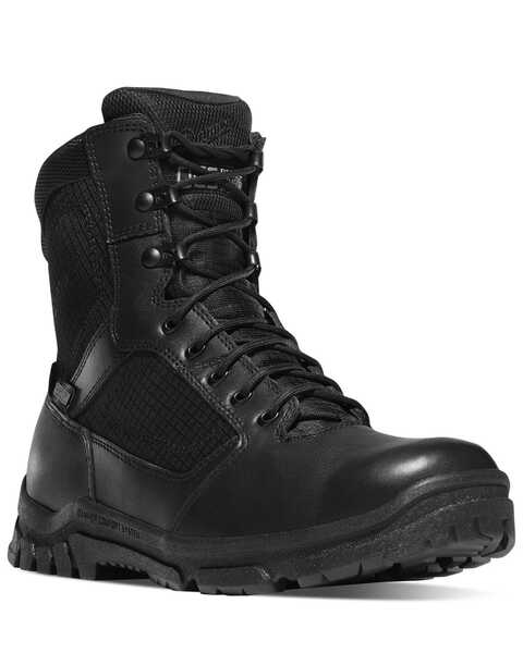 Image #1 - Danner Men's Lookout Side-Zip Work Boots - Soft Toe, Black, hi-res