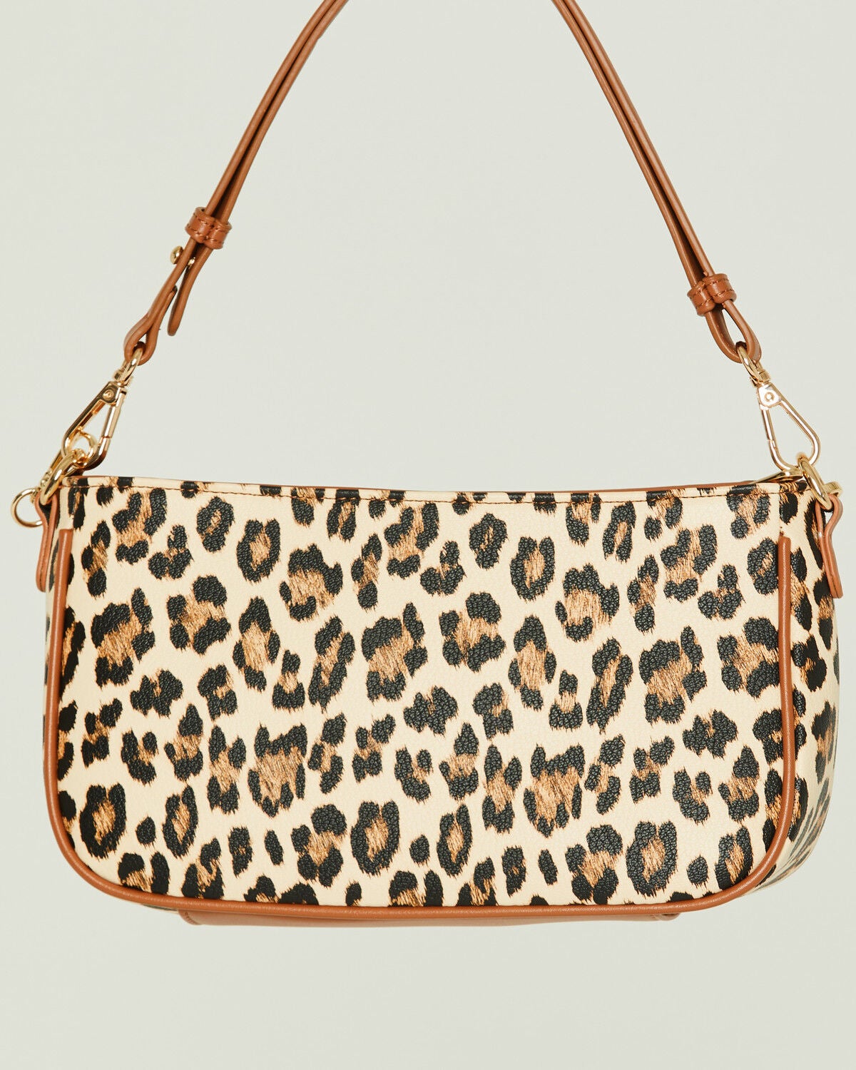 Image #3 - Wrangler Women's Boot Barn Exclusive Leopard Print Shoulder Bag with Chain, Brown, hi-res
