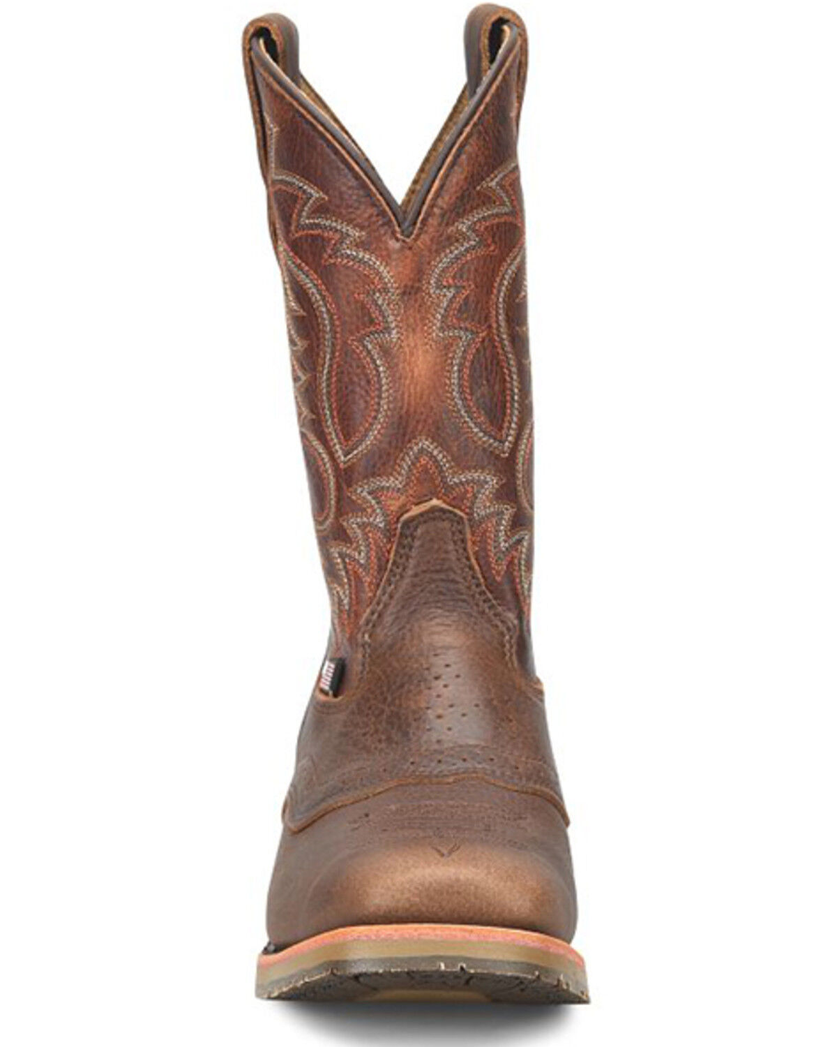 Image #3 - Double H Men's Cody Western Performance Boots - Square Toe, Brown, hi-res