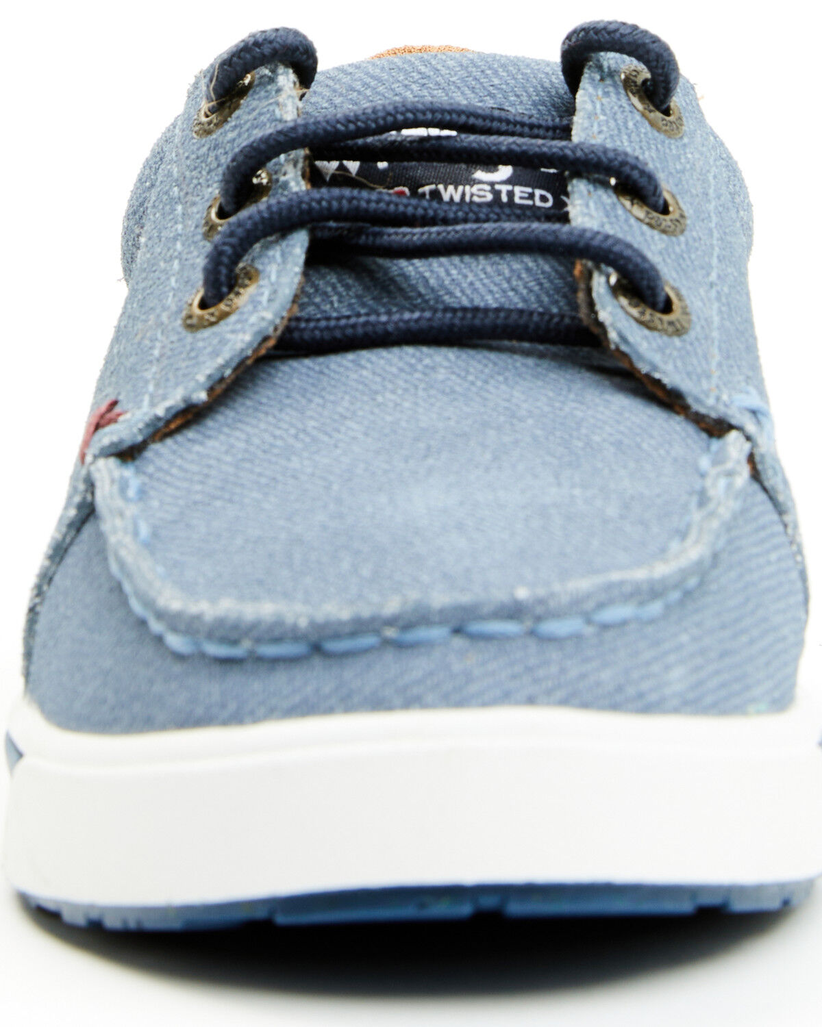 Image #4 - Wrangler By Twisted X Boys' Kicks Casual Shoes - Moc Toe, Blue, hi-res