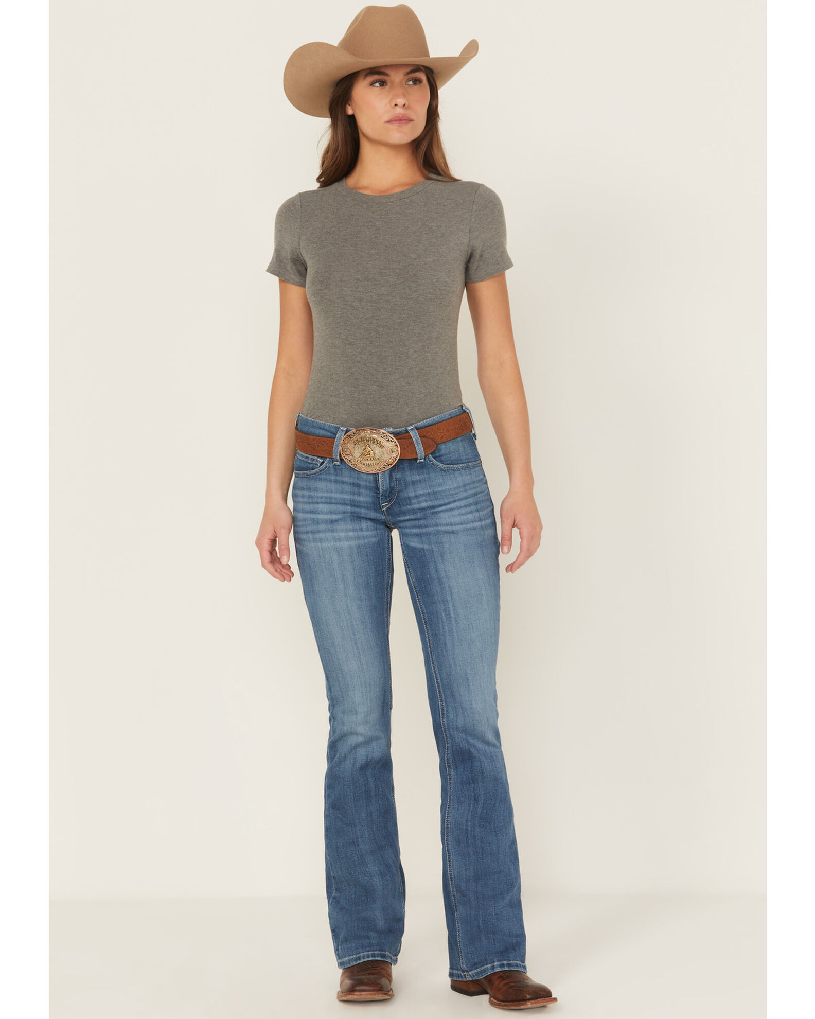 Ariat mid rise bootcut jeans top