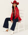 Image #1 - Rock & Roll Denim Women's Studded Fringe Blazer, Red, hi-res
